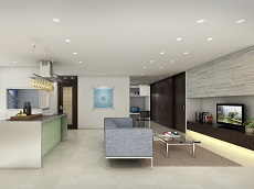 上質な空間としたマンション リフォーム｜大阪の設計事務所・建築家：注文住宅の設計