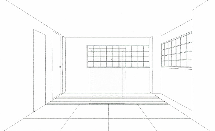 仏間（完成予想図）｜大阪の建築家・設計事務所：注文住宅の設計