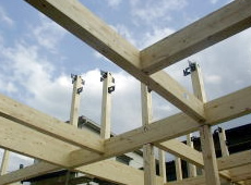 金物止め工法（SE構法）：柱・梁の建て方｜大阪の建築家・設計事務所：注文住宅の設計