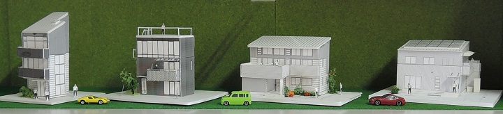オンリーワンの住宅設計：建築模型