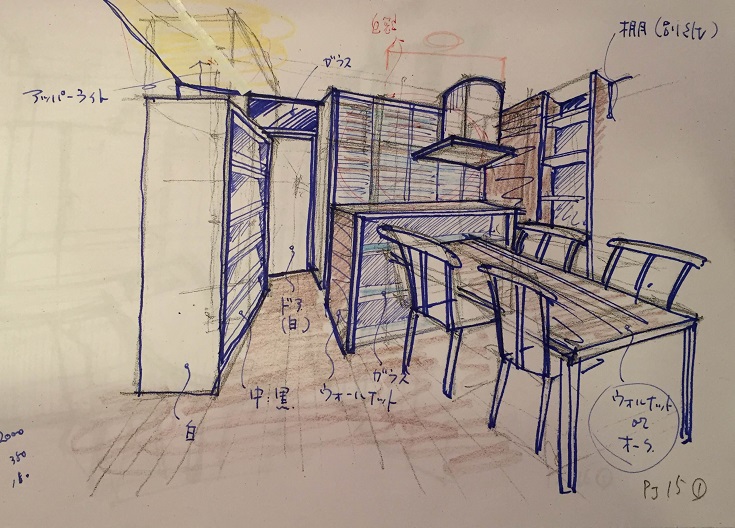 『回遊式オープンキッチン』が主役となるマンションリフォーム：注文住宅の設計｜大阪の建築家・設計事務所