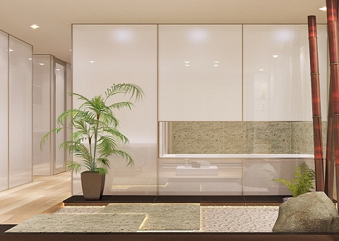 石庭・中庭のあるマンションリフォーム：注文住宅の設計｜大阪の建築家・設計事務所