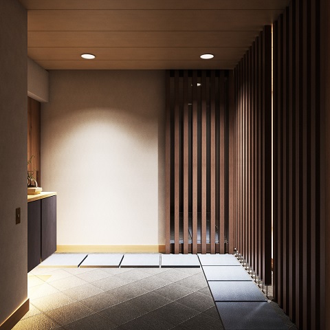 京町屋風情の木製建具が「古風な品」を漂わせる住宅：注文住宅の設計｜大阪