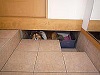 玄関の床下の高さを利用した愛犬の部屋