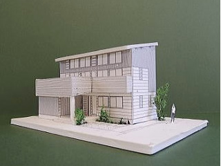 自然素材住宅の模型